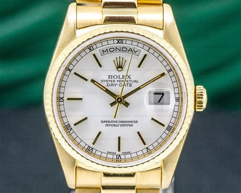 rolex president 18k yellow gold model 18238|rolex day date 18238 price.